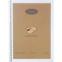 Morning Glory 3500 Çizgisiz Defter 25,4x18,4 Cm Kahverengi 14000-88743