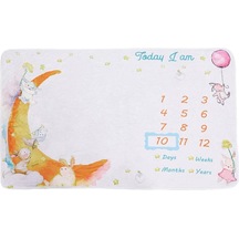 Suntek Bebek Milestone Aylık Battaniye Çok Renkli