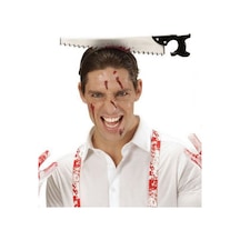 Kafaya - 891 - Saplanmış Halloween Lı Testere - Kmrsfres - Şaka Tacı Tüm Yaşlar