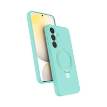 Samsung Galaxy A15 4g Uyumlu Regal Magsafe Standlı Kapak - Su Yeşili