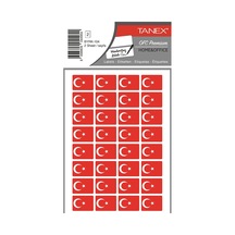 104 Türk Bayrağı Sticker Kare Küçük