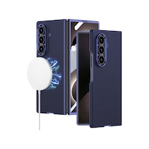 Galaxy Uyumlu Z Fold 8 Ultra Kılıf M-safe Şarj Özellikli Pazarplus Kıpta Kpt-12 Sert Pc Kılıf Lacivert