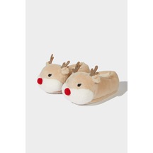 Defacto Kadın Yılbaşı Temalı Düz Taban Panduf A8388ax25wnbg26 Bej-bg26 Defacto Kadın Yılbaşı Temalı Düz Taban Panduf A8388ax25wnbg26 Bej-bg26