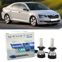 Skoda Superb 3 Led Xenon Sis Farı Ampulü H8 Access Yeni Seri Beyaz 2015+