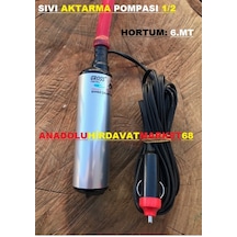 Gross 12 Volt Sıvı Mazot Aktarma Pompası Mini Dalgıç 6Mt Hortum