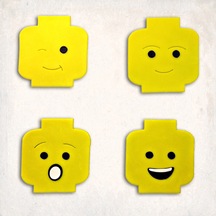 Lego Detay Kurabiye Kalıp Seti 6 Lı KIrmızı