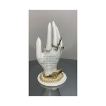 18 Cm Dekoratif Beyaz El Takı Mankeni, Yüzük Standı, Ürün Sergileme Standı, Organizer