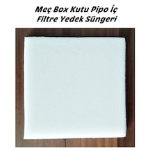 Box Çok Amaçlı Mini Akvaryum Kutu Pipo İç Filtre Süngeri 11x11cm - Beyaz Renk