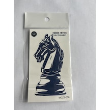 At Satranç 11x8 Cm Yarı Kalıcı Geçici Dövme Yapıştırma Dövme