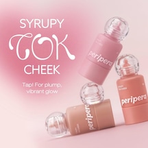 İnce Yapılı, Ciltle Bütünleşen, Pigmentli Likit Allık Syrupy Tok Cheek 08 Syrupgrapefruit Çok Renkli