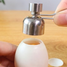 Etkili Paslanmaz Çelik Yumurta Kabuğu Kesici Sökücü Açıcı Kraker Kırıcı Mutfak Yardımcısı L Çok Renkli