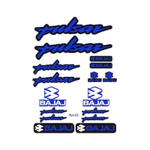 Sticker Seti Pulsar Bajaj Motosiklet A4 Ebatı 03 Nötr
