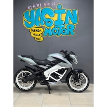 Bajaj Pulsar Ns 200 Özel Üretim Ön Koruma Demiri 3 Takozlu Beyaz