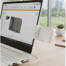 Monitör & Laptop Yan Telefon Tutucu Aparat Yan Montajlı Universal Telefon Standı