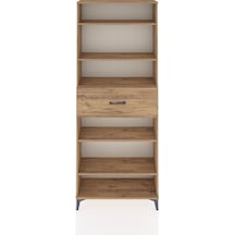 Arges Dolap 5 Raflı Tek Çekmeceli 88x30x221 Çam-çam Atlas Çam