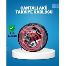 Mey İthalat 1200 Amper Akü Takviye Kablosu 2 Metre İzoleli Bakır Uçlu