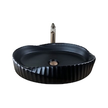 Nexa 60 Cm Mat Siyah Çanak Lavabo Renkli