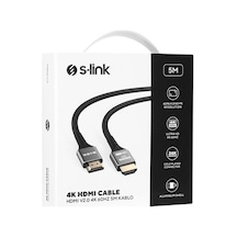 S-lınk Slx-hd4k05 5 Mt Metal V2.0 4k 4096 2160 60hz Hdmı Kablo-124490