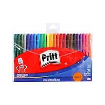 Keçeli Kalem Renkli 24'Lü Tam Boy Pritt Keçeli Kalem 24 Renk Tam