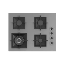FERRE SC408-WFA FLAMEART 65 Cm Ankastre Ocak Gri