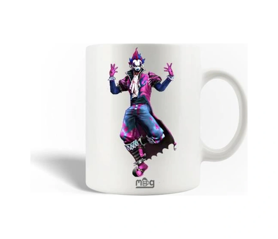 Seramik Kupa - Free Fire - Joker - 30cl - Bulaşık Makinesinde Yıkanabilir - Beyaz