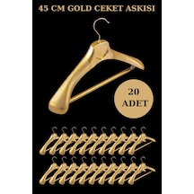 Ceket Elbise Askısı Plastik Gold Kaplama A Kalite Kıyafet Takım Askısı 20 Adet Diğer