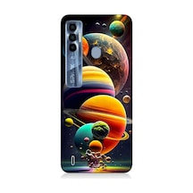 Tecno Spark 7 Pro Uyumlu Silikon Kılıf Gezegenler Ve Büyük Patlama