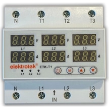 Etk 3x63a Trifaze Gerilim Ve Akım Koruyucu Şebeke Giriş Voltaj Denetleyici