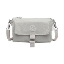 Askılı Kadın Çantası Krinkıl Kumaş Smart Bags 1147 Buz Grisi Çok Renkli