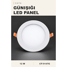 Cata Ct-5147g 12w Günışığı Sıva Altı Slim Led Panel Diğer