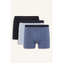 Defacto Regular Fıt 3lü Boxer G0045ax26spnv135 Lacivert-nv135