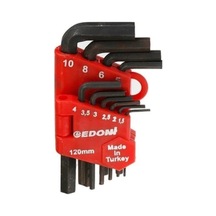 Edoni 120 Mm 10 Parça Alyan Seti Siyah