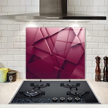 Decorıta Asil Bordo / Ocak Arkası Koruyucu 52cm X 60cm Diğer