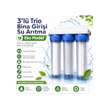 3 Lü Trio Bina Girişi Su Arıtma Sistemi Eko Model