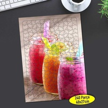 Meyveli Smoothie Kokteyl 240 Parça Puzzle Yapboz-104393249