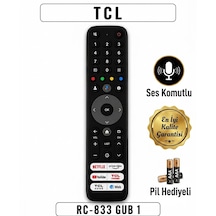 Tcl Ses Komutlu Kumanda 833 Gub1 Pil