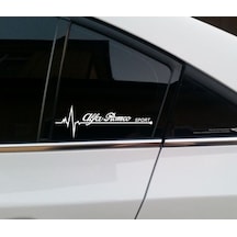 Alfa Romeo Yan Cam Sticker Oto Kapı Çıkartma Aksesuar 20Cmx7Cm
