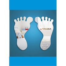 M3 Decorium Foots Dekoratif Ayna Gümüş