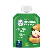 Gerber Organik Elmalı ve Muzlu Armut Püresi 90 G