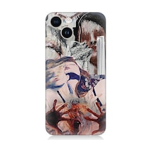 Apple Uyumlu iPhone 13 Uyumlu Soyut Kadın Desenli Silikon Kılıf -