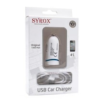 Syrox 1.0A Iphone 4/4S Araç Şarj Seti C29