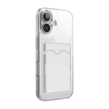 Newface - 810 - Apple iPhone Uyumlu 17 Kart Şeffaf Silikon - Novapazr - - Şeffaf