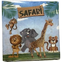 Safari Peçete 20 Adet Doğum Günü Konsept 33x33 Cm