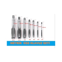 Klavuz Seti M3-m4-m5-m6-m8-m10-m12 Metrik Diş Açma Klavuzları