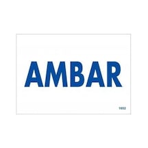Znv Zenvia Mey İthalat Amabar Uyarı Levhası 17,5x25 Kod:1652 Znv2025 Cmn