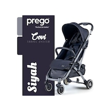 Prego 2024 Covi Kabin Tipi Bebek Arabası - Siyah Tek (Tek Araba)