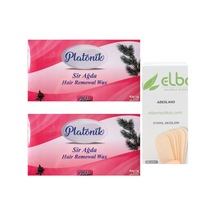 Platonik Pudralı Pembe Kalıp Sir Ağda 400 G x 2 + Spatula 100'lü