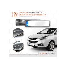 intakrom Hyundai İx35 Krom Plakalık - Hummer Tip 2 Adet