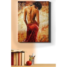 Webstyle Tutkulu Kadın Sayılarla Boyama Seti Kasnaklı 40x50 Cm