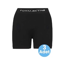 Uniquetrenders Erkek Dikişsiz/seamless Nefes Alabilen Boxer 3 Adet Siyah